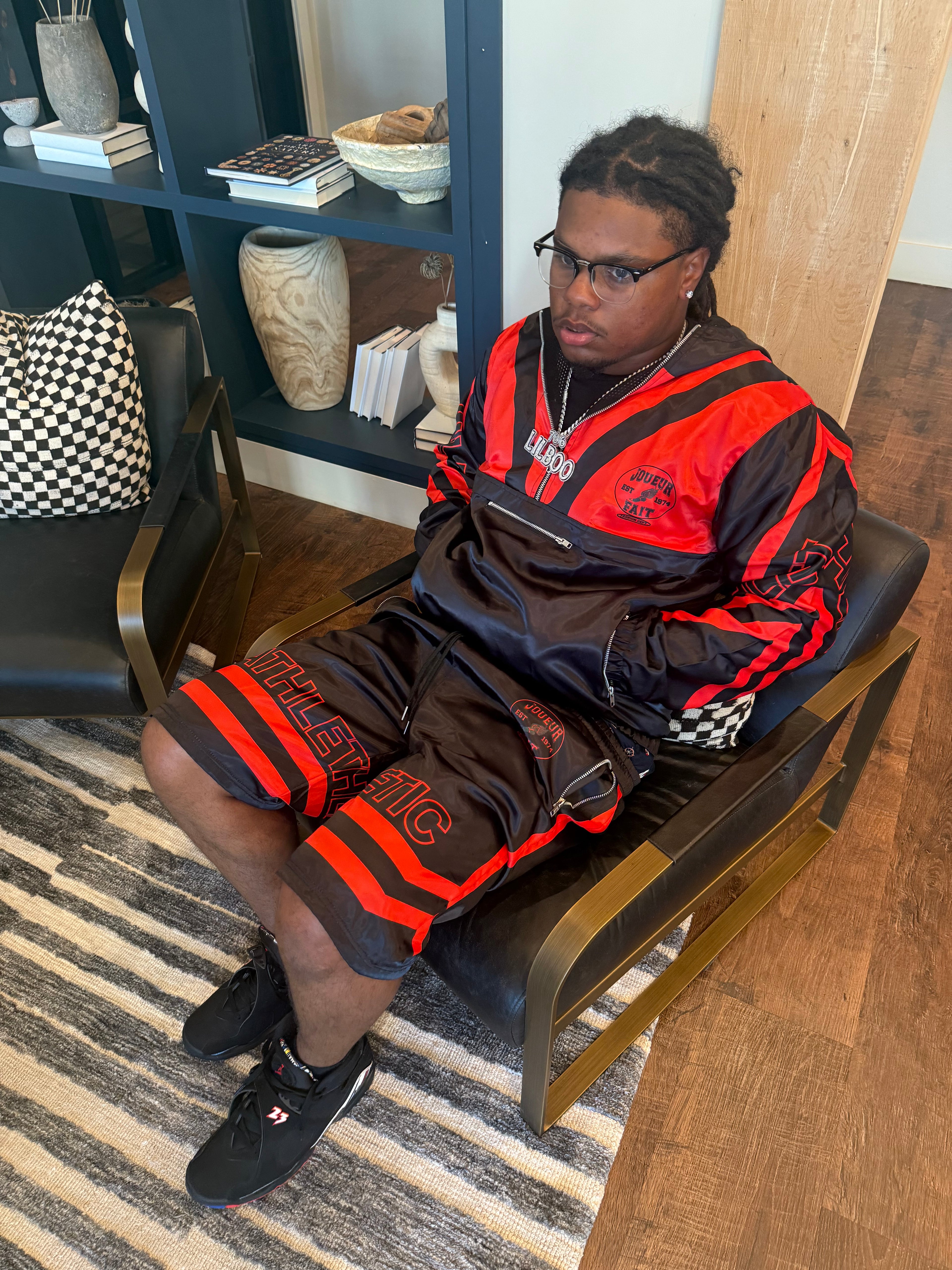 Red and black track set