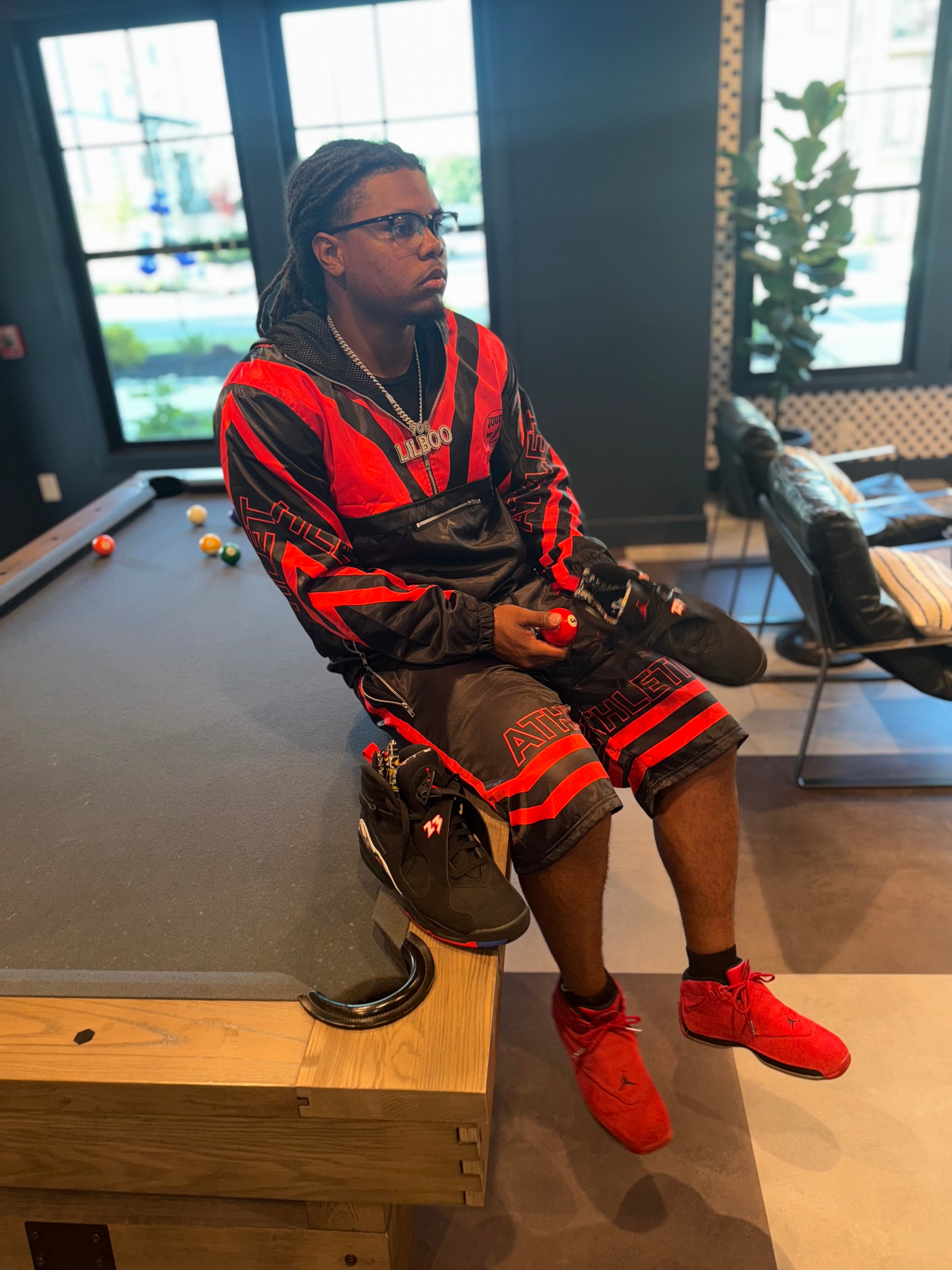 Red and black track set