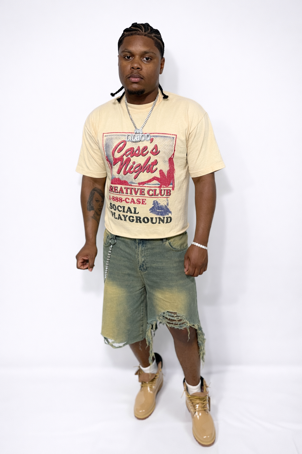 Case’s night short sleeve cream